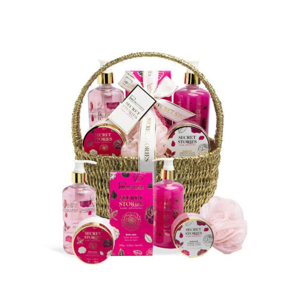 Cofanetto Regalo Corpo Secret Stories IDC Institute con Cestino Oro