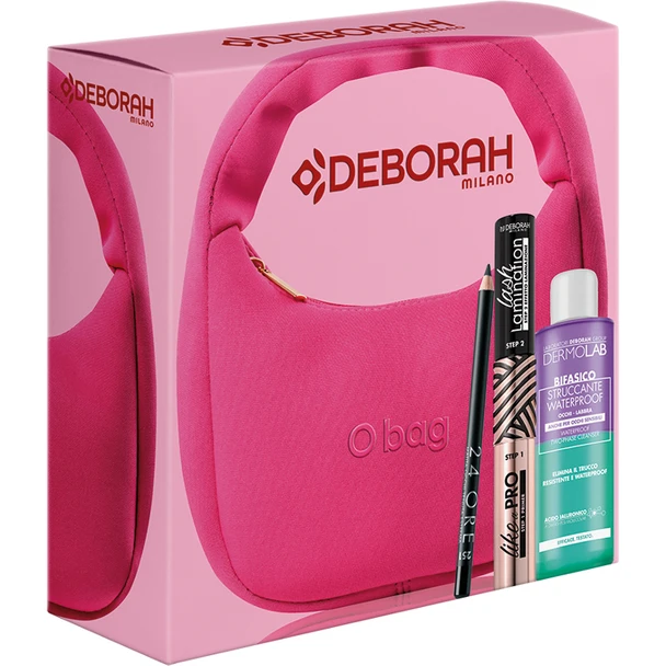 Confezione Deborah O Bag Fuchsia Mascara+Matita+Struccante